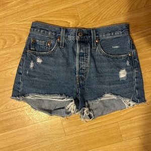 Levi’s 501 Shorts - Medium Wash - Size 25